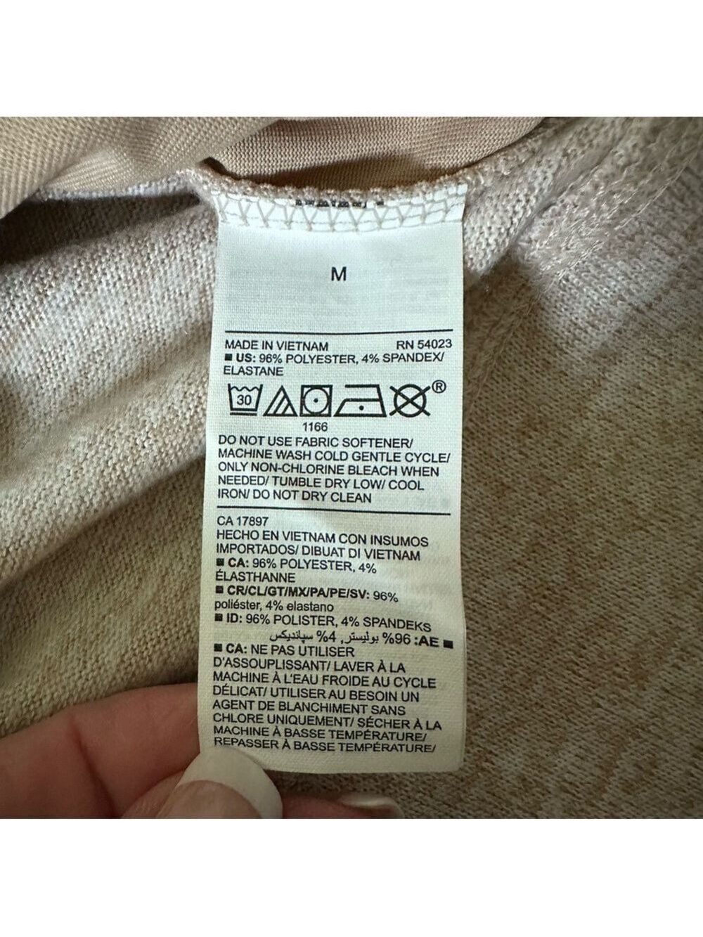Old Navy Funnel Neck Tunic High Low Pullover Sweater Tan Size Medium - Picture 11 of 11